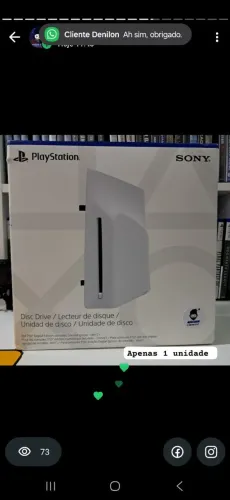 Unidade de Disco PS5 Pro / PS5 Slim ( Novo)