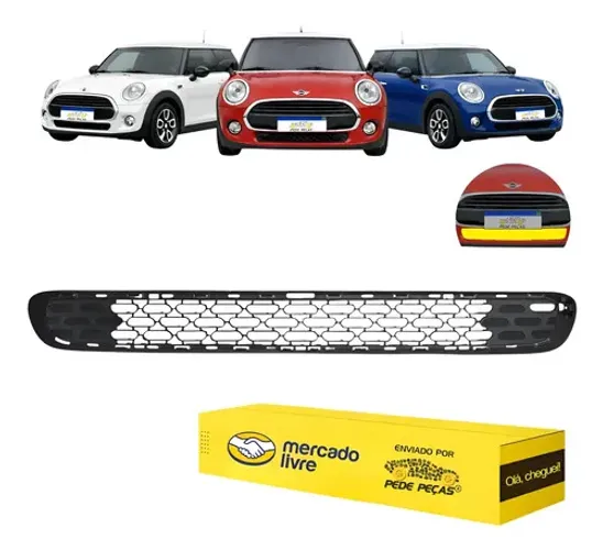 Grade Inferior Mini Cooper 1.5 F55 F56 2014 15 16 A 20 2021 Preto Fosco