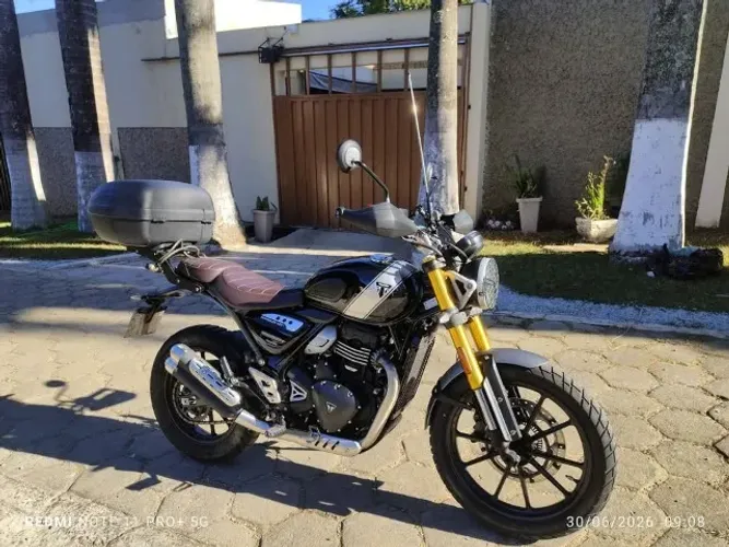 Triumph Scrambler 400 X 2025 Impecável | 10.100 km | Garantia | Doc 2026 Pago