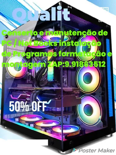 Conserto e manutenção de PC e not