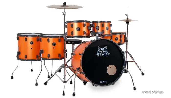 Bateria Odery Tiger Ac B20" 2 tons completa (cor laranja)