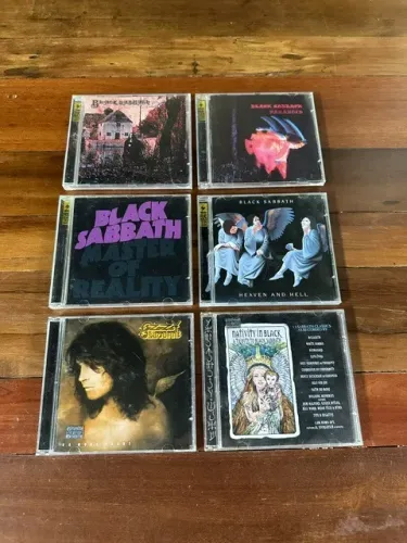 Black Sabbath e Ozzy Osbourne - Lote c/ 6 CDS