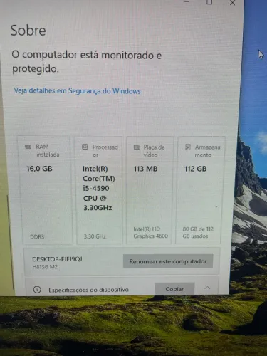 CPU / GABINETE PC - i5 4590 + 16GB RAM + SSD
