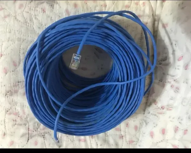 Cabo Ethernet 70 metros com conector RJ45 Cat5 para internet rápida Novo