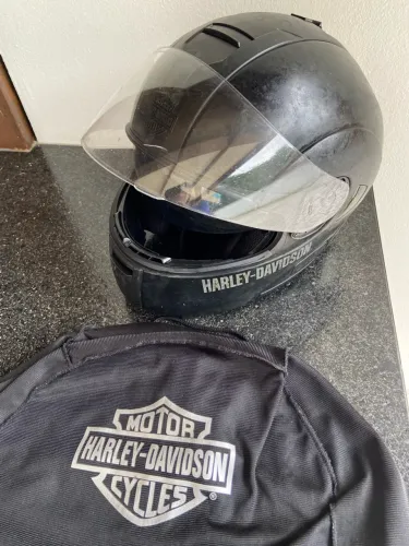 Capacete Harley Davidson HD-H05 + Par de luvas de motociclista