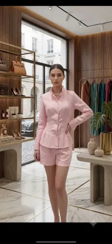 Conjunto Feminino Tecido Sensorial Manga Longa E Short Tendência