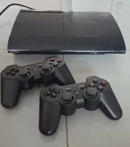 Console Playstation 3 Play 3 Super Slim Cech4014B 250GB + 13 Jogos