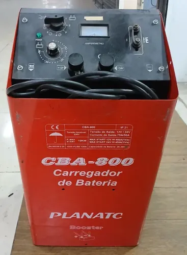 Carregador de Bateria Planatc CBA-800 75A 12/24V Booster 450A