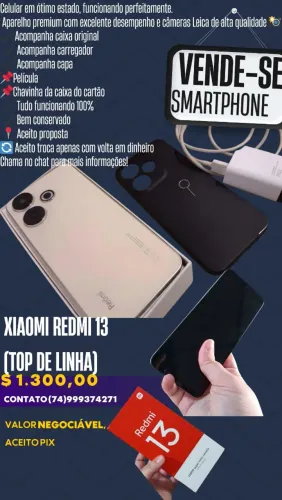 Vende-se celular Xiaomi Redmi 13 (preço a combinar)