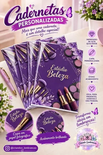 Cadernetas personalizadas