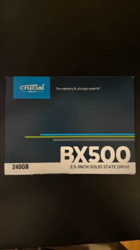 SSD Crucial BX500 240GB SATA III 2.5? Novo Lacrado