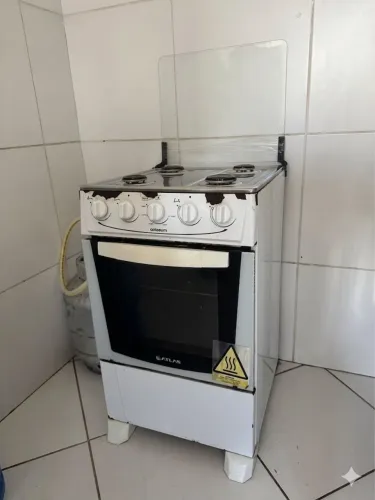Fogão Atlas Coliseum Plus 4 Bocas Mesa Inox Branco