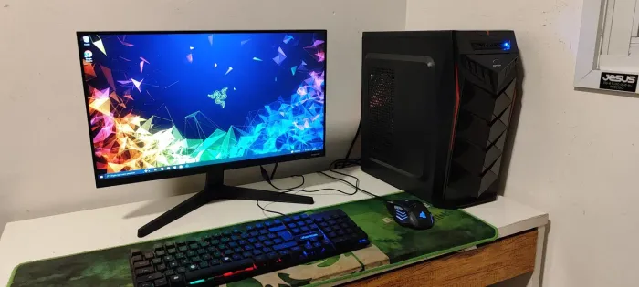 Pc Gamer i5 3470 16gb SSD de 500gb placa de vídeo RX 550 4gb completo com garantia psrcelo