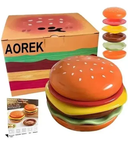 Jogo de Pratos - Hamburguer