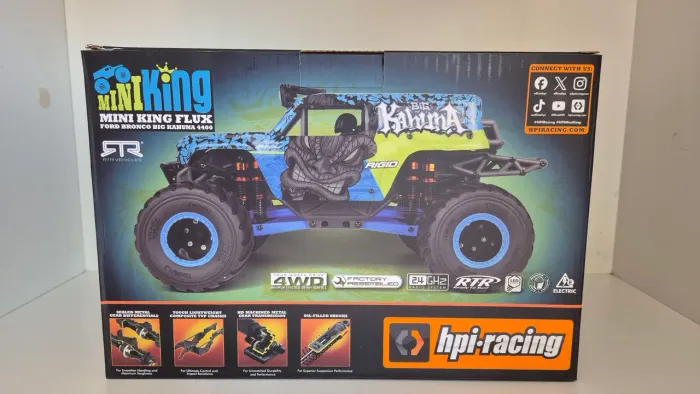 Automodelo rc HPI Mini King Flux Ford Bronco brushless 1/18 4x4 rtr