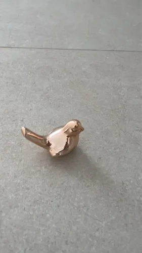 Passarinho decorativo rose gold