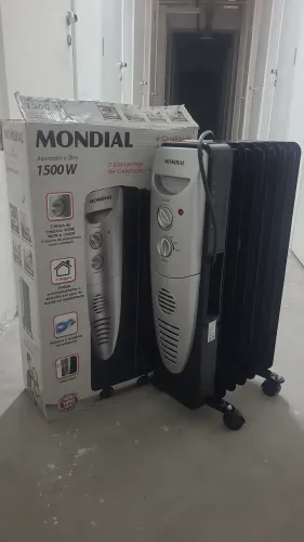 Aquecedor A Óleo Mondial A-06 Cor Preto/Cinza