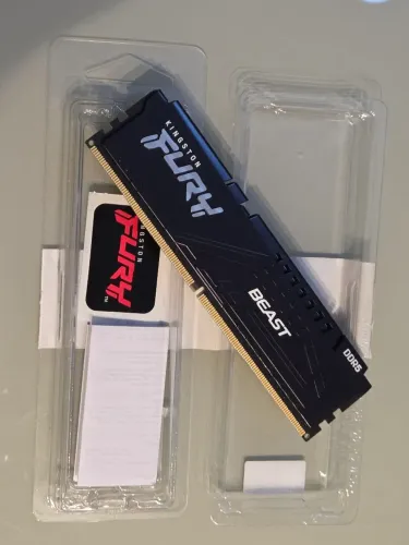 Memória RAM Kingston Fury Beast DDR5 16GB 5200MT/s - Perfeita