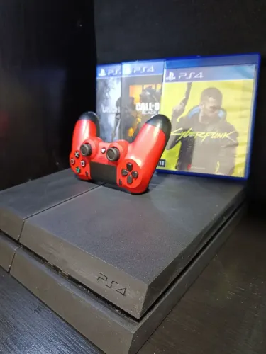 Ps4+3Jogos+Controle Original