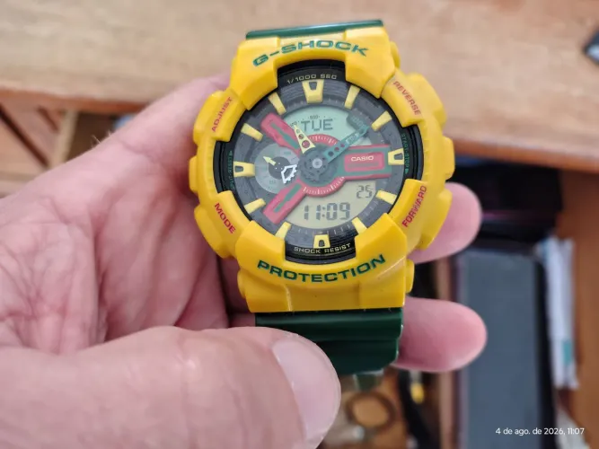 Relógio Casio g shock rastafari