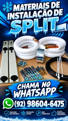 Materiais de instalação de ar condicionado SPLIT