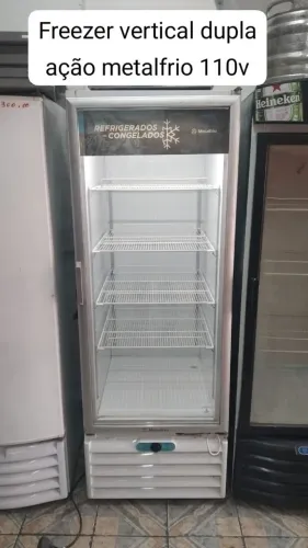 Freezer vertical dupla ação metalfrio 110v