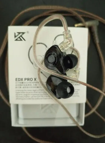 KZ EDX Pro X Black - 3,5 mm Com Microfone - Com Caixa