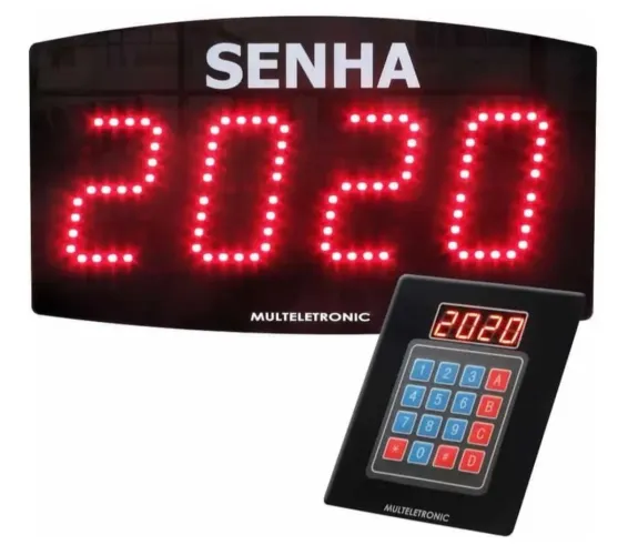 Painel de senha digital