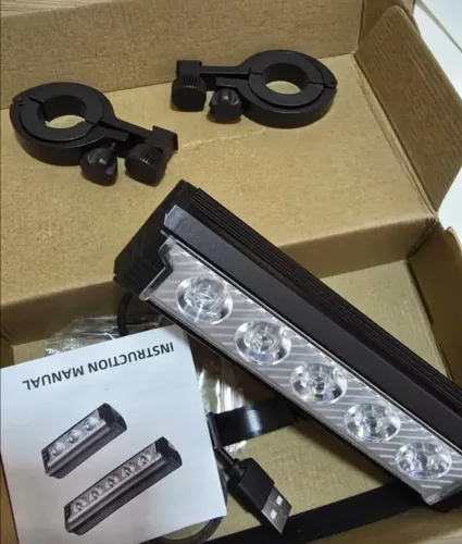 Farol Bike 20.000 lumens 5 Leds TG3 USB-C (Novo - Vendo)
