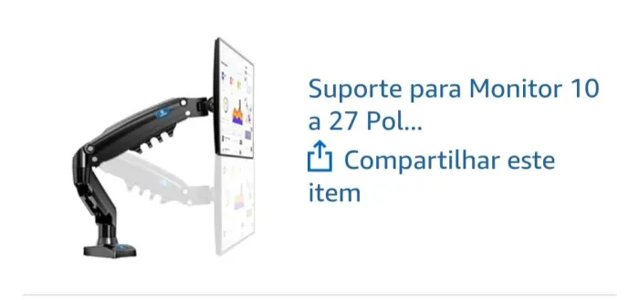 Suporte para monitor de mesa