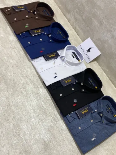 Camisa Social Ralph Lauren USA Mangas Longas Oxford Cotton