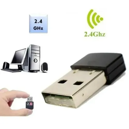 Adaptador Wifi Wireless USB Nano 2.4Ghz para PC e Notebook