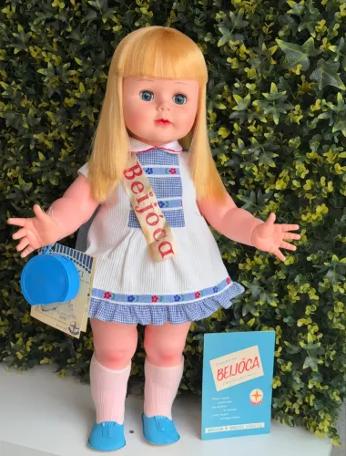 Boneca beijoca antiga da estrela anos 60 modelo raro toda original 