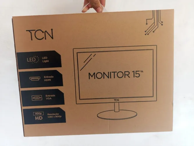 Monitor Office 15,6" Led HD TCN, 60Hz, HDMI,VGA