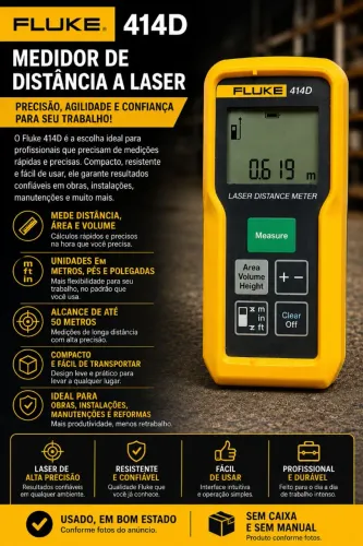 Fluke 414D - Medidor de Distância a Laser