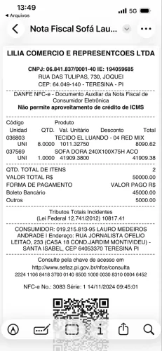 Vende-se Sofá da Marca Dora