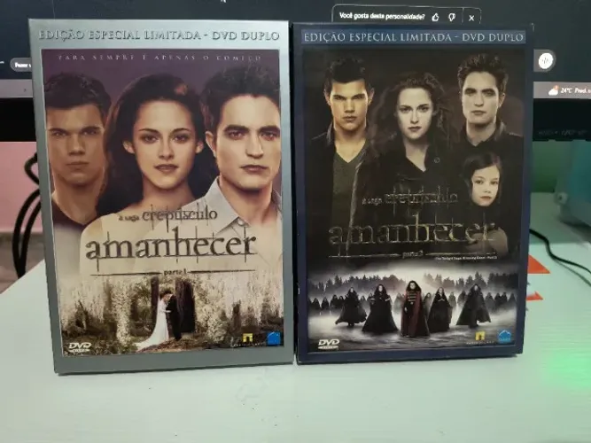 A Saga Crepúsculo Amanhecer Parte 1 e 2 - Edição Especial Limitada DVD Duplo Original