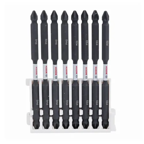 Jogo de Bits Ponta Dupla para parafusar PH2-PZ2 110mm Impact Control Bosch
