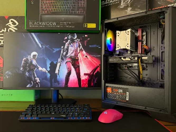 PC-Gamer Ryzen 5-4600G B450M 16gb DDR4 SSD-480gb AMD RX-5500 XT 8gb Shappire