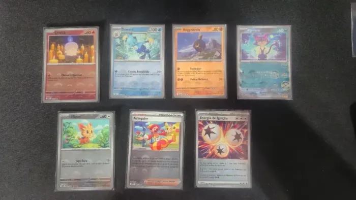 14 Cartas pokebola - Raio Preto e Fogo Branco