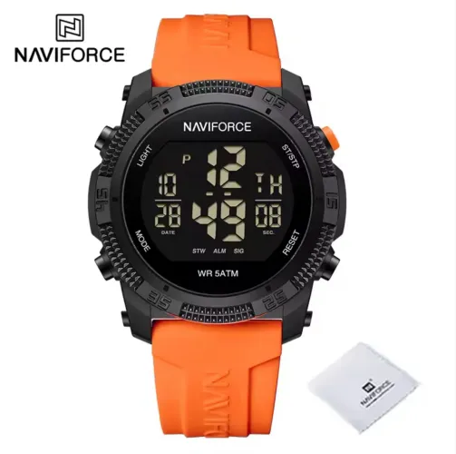 Relógio Masculino NAVIFORCE Esportivo com Pulseira de Silicone