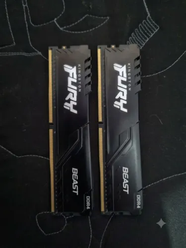 Memória DDR4 Kingston Fury Beast, 16GB (2x8GB), 3200Mhz,Black, KF432C16BBK2/16