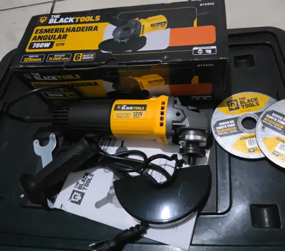 Esmerilhadeira Lixadeira Angular Bte780 4.1 cor amarelo The Black Tools 