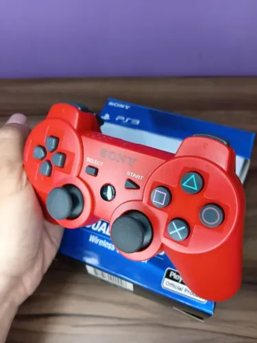 Controle Sony sem fio PS3 - vermelho - entrega rápida 