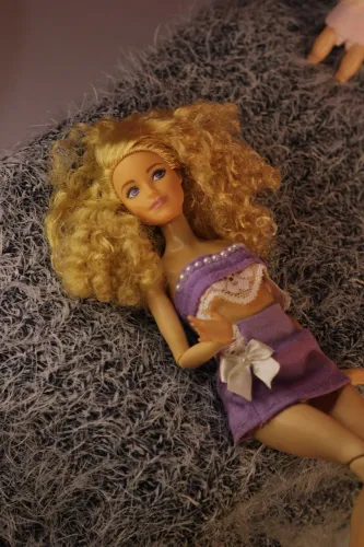 conjunto artesanal coquette/soft girl para barbie