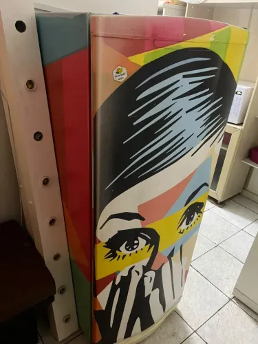Geladeira Consul Mono Porta personalizada Pop Art usada (retirada BH)