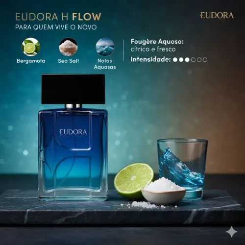 Eudora H Flow Desodorante Colônia 100ml