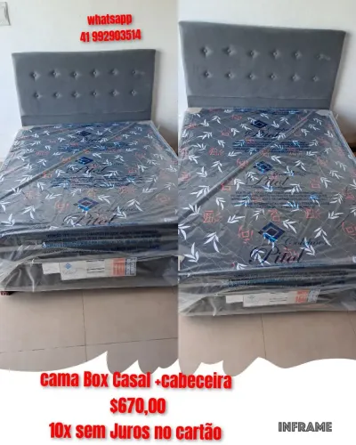 Cama box conjugado casal com cabeceira novo ### 10x sem juros 