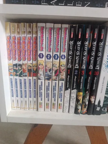 KIT de mangás - Naruto, Boruto e Demon Salyer