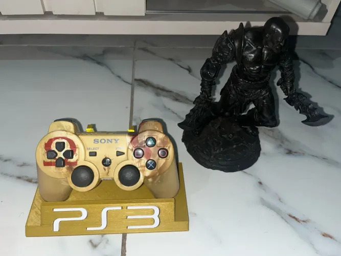 Controle PS3 Good of war + estátua de Kratos